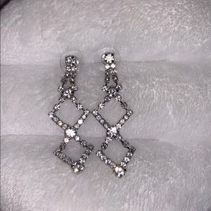 Charming Charlie‘s silver dangle earrings!!